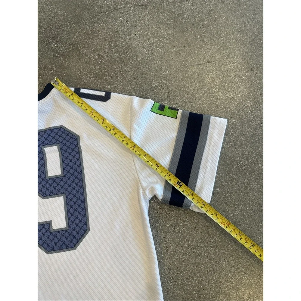 Minecraft Football Jersey Youth White/Blue Size M Creeper Gamer TNT Mad Engine